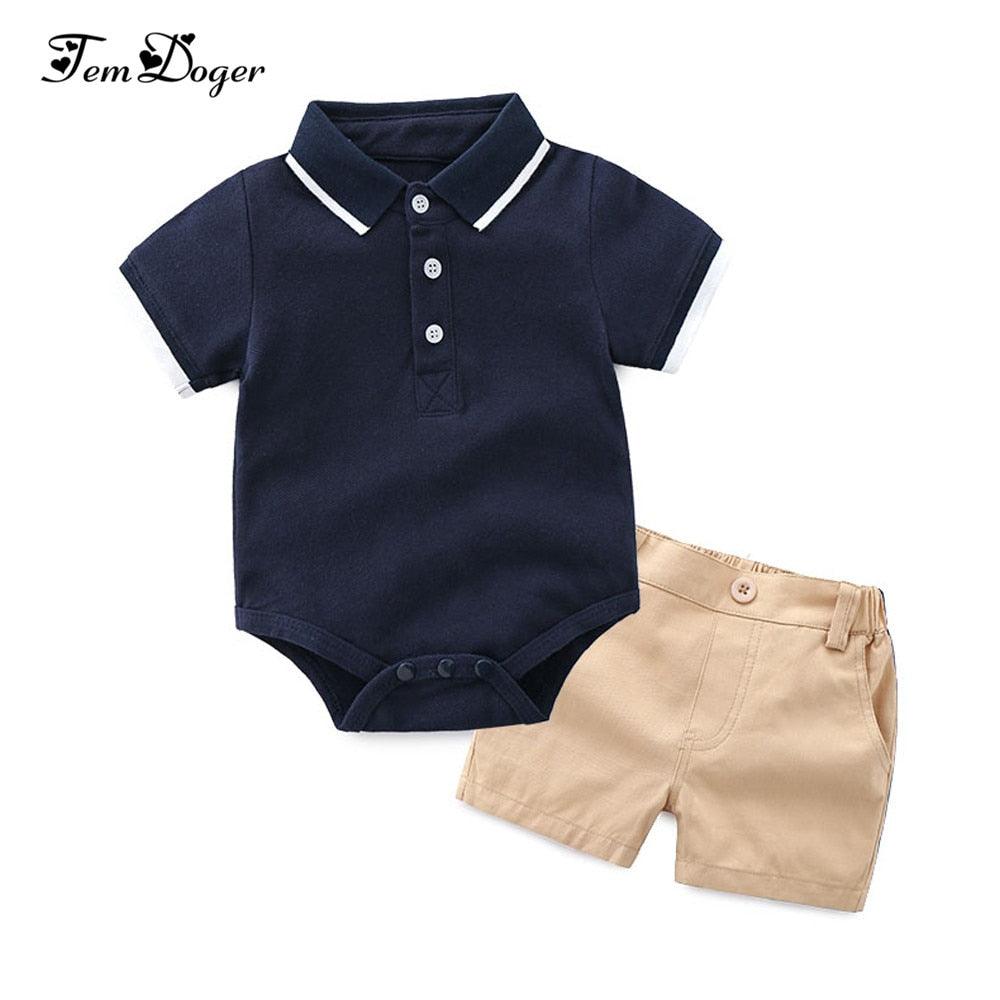Tem Doger Baby Clothing Sets Newborn Baby Boy Clothes 2PCS Sets Summer Infant Boy T-shirts+Shorts Outfits Sets Bebes Tracksuit