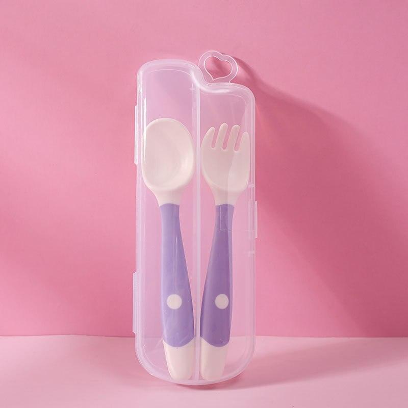 Baby Utensils: Sweetie Spoons™ Silicone Fork & Spoon Set